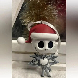 Hallmark Disney's Jack Skeleton Nightmare Before Christmas Ornament Santa Hat